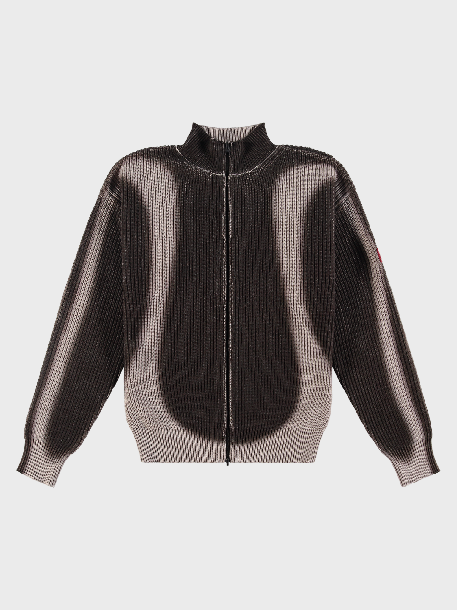 Fisherman Curve Zip Up Sweater