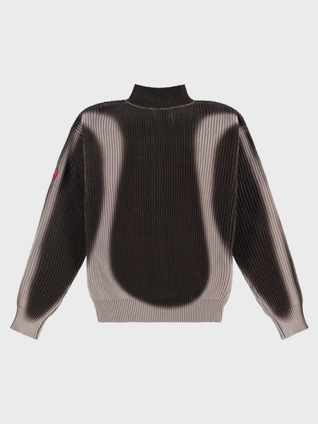 Fisherman Curve Zip Up Sweater