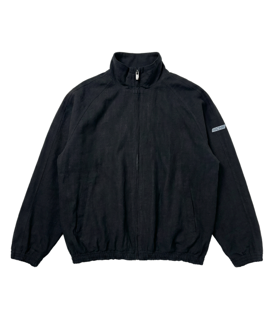 AICHE Palermo Linen Track Jacket — Black