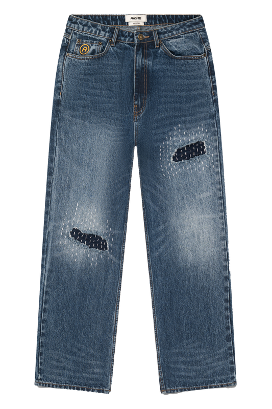 AICHE Sashiko Repair Denim Jeans