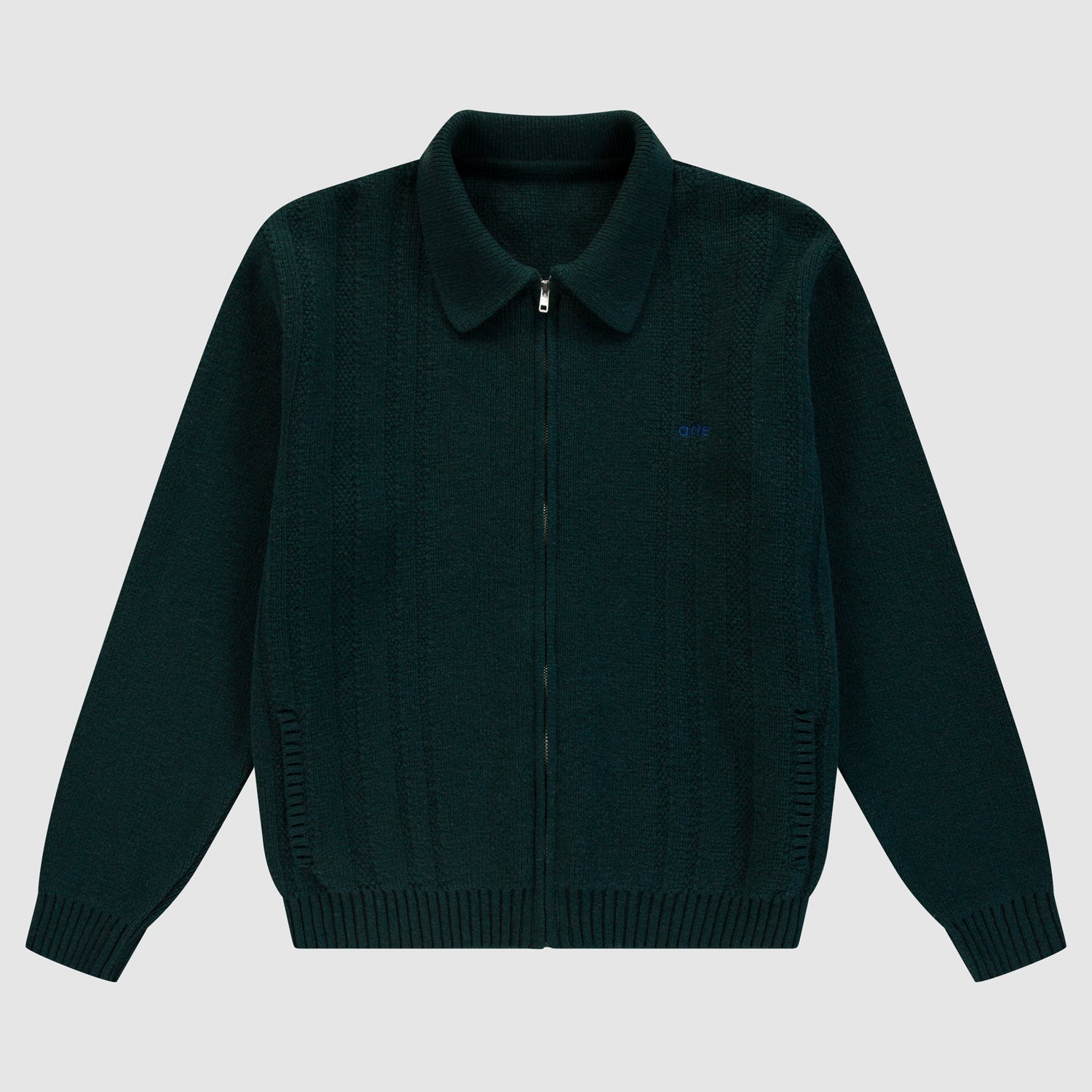 Cable Knit Zip Cardigan