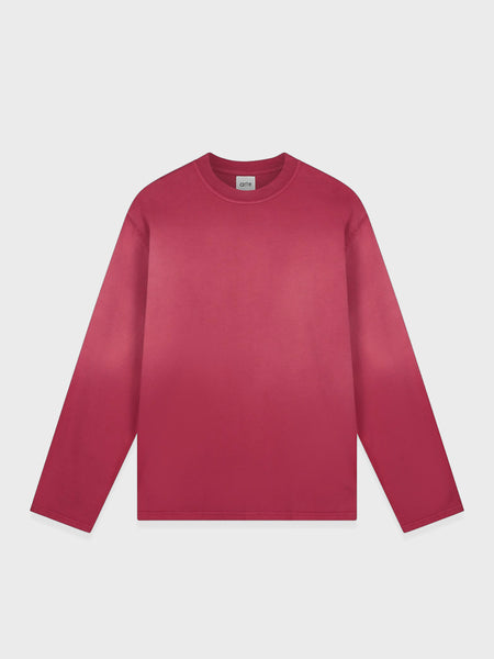 Arte Antwerp Stencil Sunfade longsleeve in bordeaux