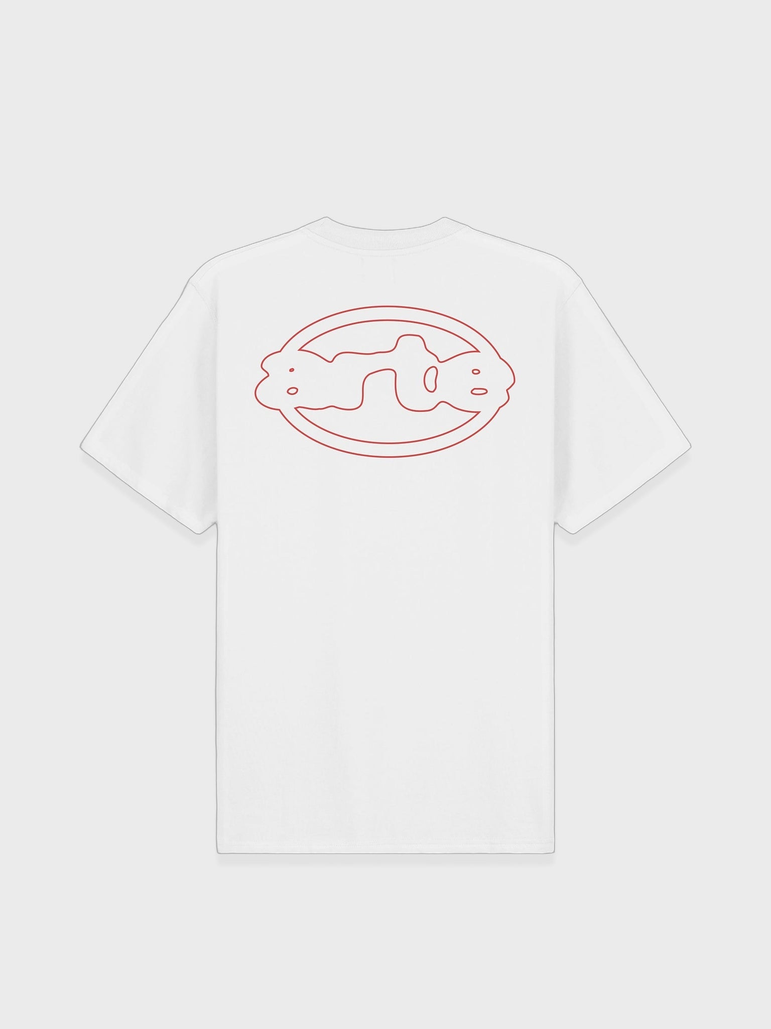 Arte Antwerp Emblem T-shirt in wit met rood geprint embleem op de voorkant