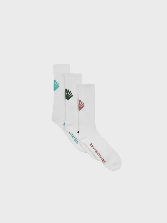 Logo Socks 3-Pack White